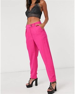 Розовые узкие брюки Topshop