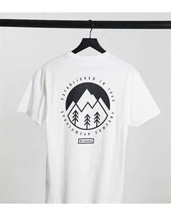 Белая футболка с логотипом на спине Tillamook эксклюзивно для ASOS Columbia