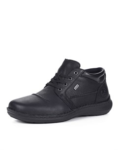 Черные ботинки из комбинированных материалов Rieker