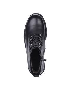 Ботинки из кожи на шнуровке в черном цвете Respect