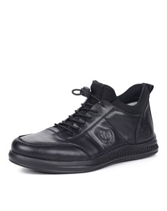Черные кроссовки из комбинированных материалов Rieker