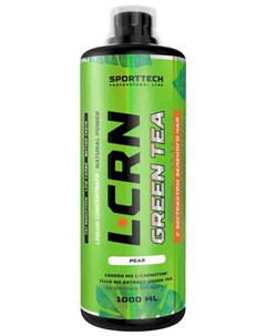 Л карнитин L Carnitine Green Tea Liquid Concentrate 1000 мл груша Sporttech