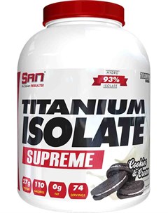 Протеины Titanium Isolate Supreme 2270 гр клубничный йогурт San