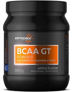 BCAA BCAA GT Powder 500 гр яблоко Strimex