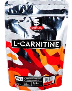 Л карнитин L Carnitine Bag 300 гр клубника Sportline nutrition