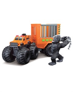 Машинка на радиоуправлении FM Monster Transport 4x4 Горилла оранжевая Maisto