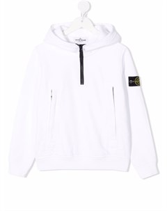 Худи с нашивкой логотипом Stone island junior