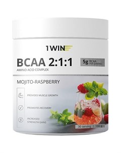 Аминокислоты BCAA 2 1 1 Мохито и малина 180 г 1win