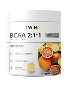 Аминокислоты BCAA 2 1 1 Цитрусовый микс 180 г 1win