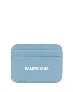 Голубой кожаный картхолдер Balenciaga