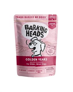 Паучи для собак старше 7 лет Золотые годы 300 г Barking heads консервы