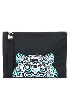 Клатч с вышитым логотипом Kenzo