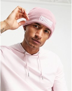 Розовая шапка бини Puma