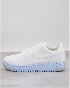 Серые кроссовки Air Force 1 Crater Flyknit MOVE TO ZERO Nike