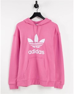 Розовый худи с большим логотипом adicolor Adidas originals