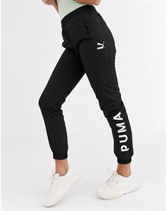 Черные джоггеры с логотипом Puma