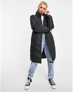 Удлиненное стеганое пальто бежевого цвета Finno Jdy