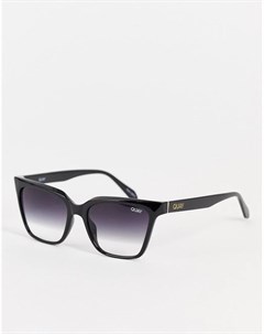 Женские солнцезащитные очки в черной квадратной оправе с градиентными линзами Quay CEO Quay australia
