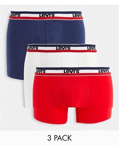 Набор из 3 боксеров брифов с логотипом темно синего красного и белого цветов Sportswear Levi's®