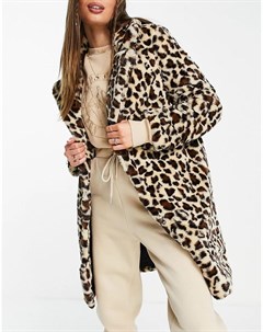 Пальто с леопардовым принтом Na-kd