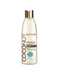 Восстанавливающий шампунь с органическим кокосовым маслом для поврежденных волос Coconut 65841356 50 Kativa (перу)