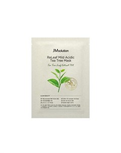 Маска Releaf Mild Acidic Tea Tree Mask Тканевая с Экстрактом Чайного Дерева 30 мл Jmsolution