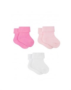 Носки детские 3 пары белый розовый Mothercare
