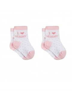 Носки детские 2 пары розовый белый Для mothercare