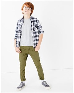 Хлопковые брюки чинос для мальчиков Marks & spencer