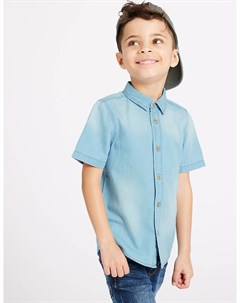 Рубашка из денима для мальчика 3 месяца 7 лет Marks & spencer