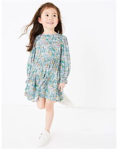 Платье с узором в мелкий цветочек для девочки Marks & spencer
