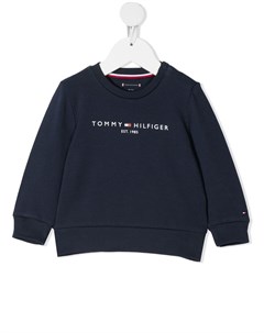 Толстовка с круглым вырезом и логотипом Tommy hilfiger junior