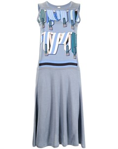 Трикотажное платье с принтом Hermès