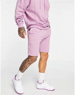 Фиолетовые узкие шорты от комплекта с защипами Asos design