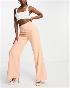 Широкие брюки персикового цвета от комплекта x Syd El In the style