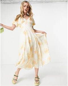 Чайное платье макси с винтажным цветочным принтом Laura Free people