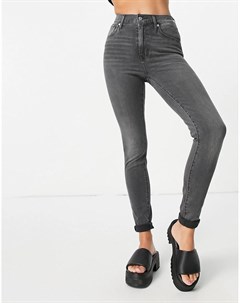Темно серые супероблегающие джинсы с высокой талией Levi's®