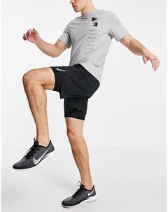 Черные шорты 2 в 1 длиной 7 дюймов Running Nike