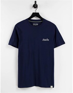 Темно синяя футболка с логотипом Originals Plus Jack & jones