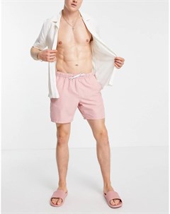 Розовые шорты для плавания средней длины Asos design