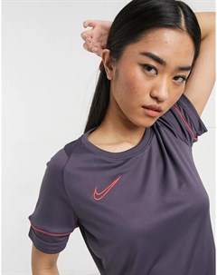 Темно фиолетовая футболка Academy Dry Nike football