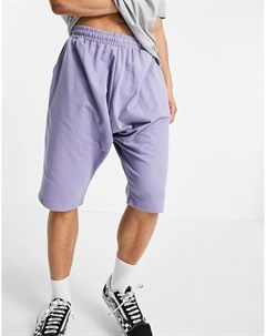 Легкие трикотажные шорты фиолетового цвета с заниженным шаговым швом Asos design