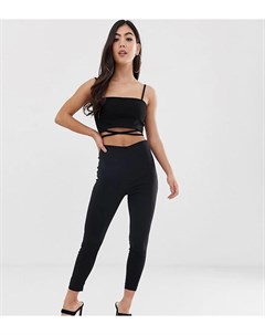 Облегающие брюки с завышенной талией ASOS DESIGN Petite Asos petite