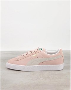 Розовые классические замшевые кроссовки Puma