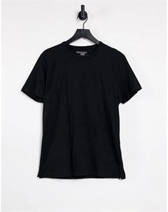 Черная футболка с круглым вырезом French connection