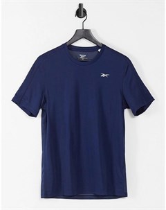 Темно синяя спортивная футболка Training Tech Reebok