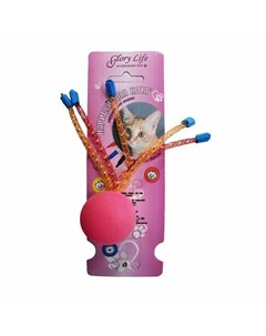 Игрушка дразнилка для кошек Нарисуй для Кота трубочки пластик разноцветный Glory life