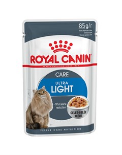 Корм для кошек Ultra Light для кошек склонных к полноте в желе конс 85г Royal canin