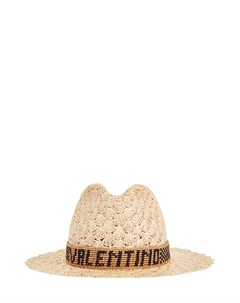 Плетеная шляпа федора Borsalino x Valentino Valentino garavani