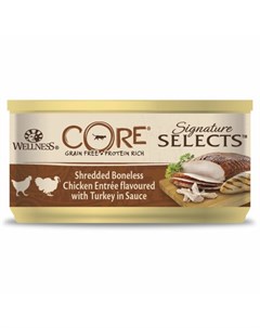 Signature Selects влажный корм для кошек фарш из курицы и индейки в соусе в консервах 79 г Core